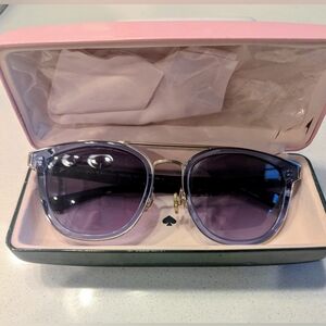 Kate Spade Jalicia Sunglasses - Blue & Gold - Excellent Condition